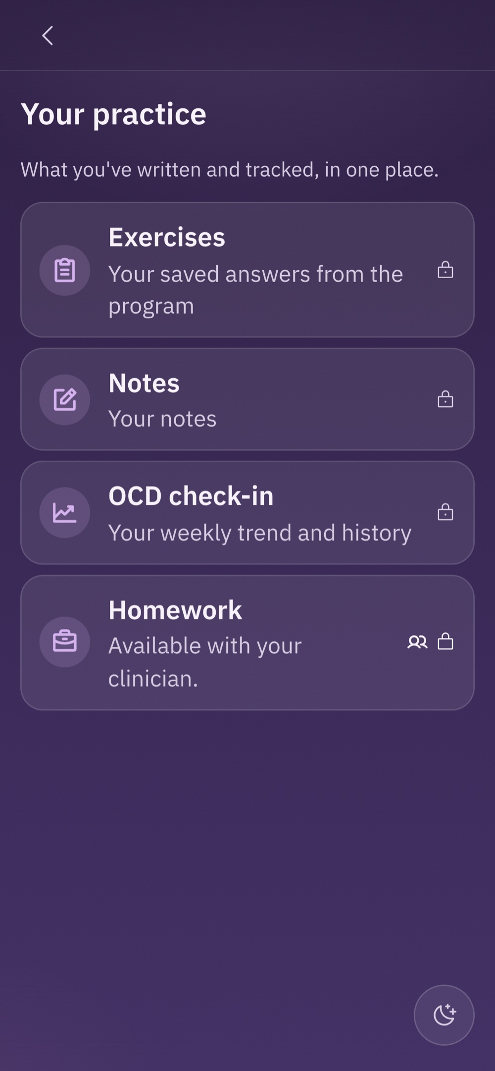 Your practice: notes and check-ins in one place